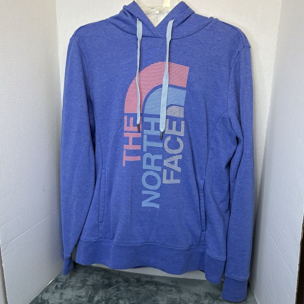 The North Face Women's Blue Hoodie Size Medium Pullover Athleisure Hiking